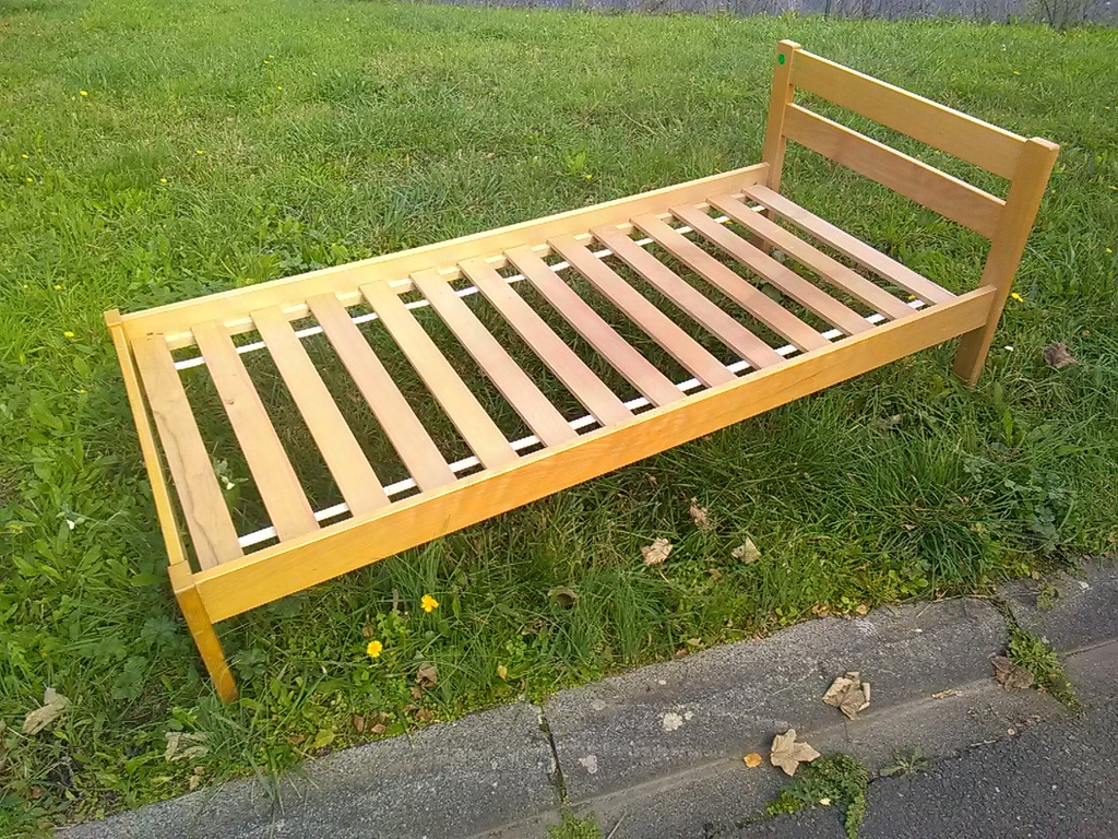 Lit individuel hêtre massif 90*200