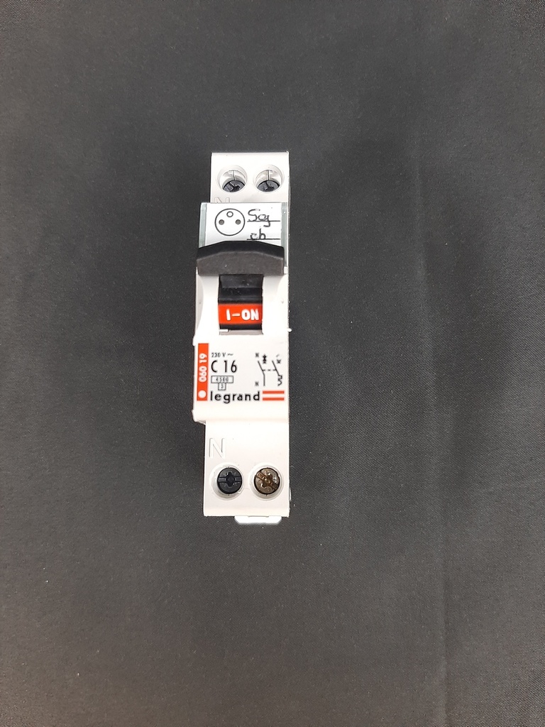 Disjoncteur modulaire Phase/neutre courbe C (Legrand, 10, A vis)